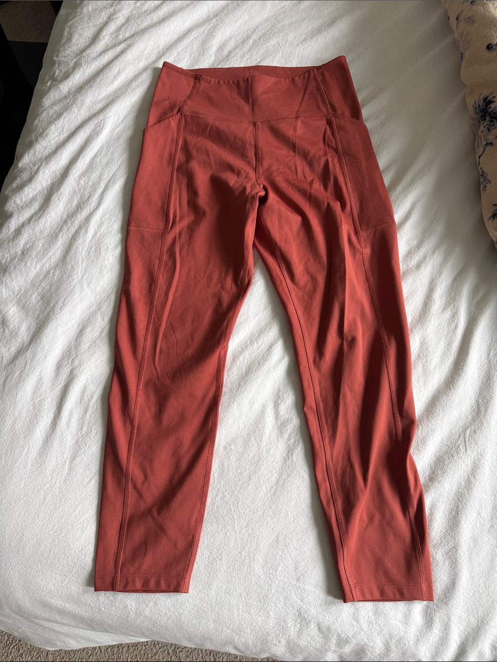 girlfriend collective Rust Red Leggings